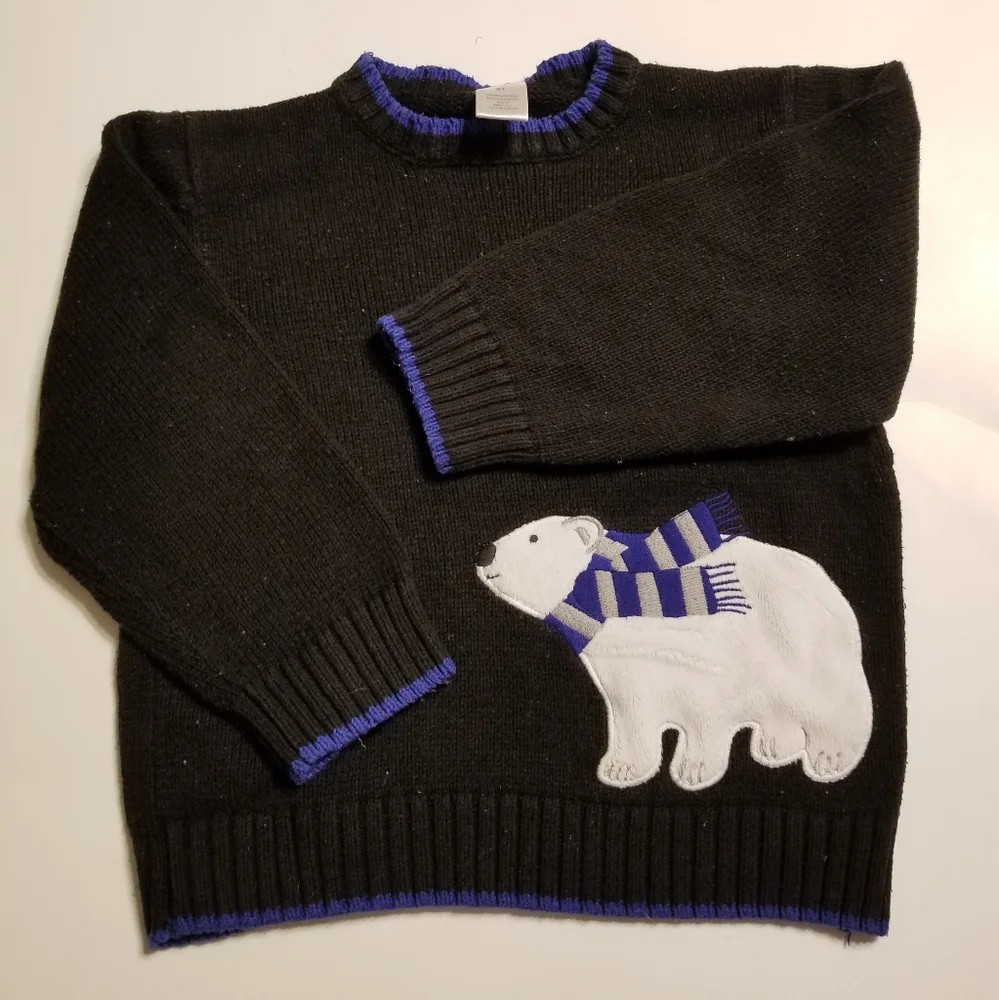 2010 guc Gymboree 4T polar bear sweater - Picture 4 of 4